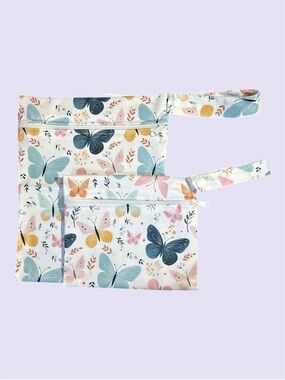 2PC Butterfly Wet Dry Bags Waterproof Travel Pouch Set